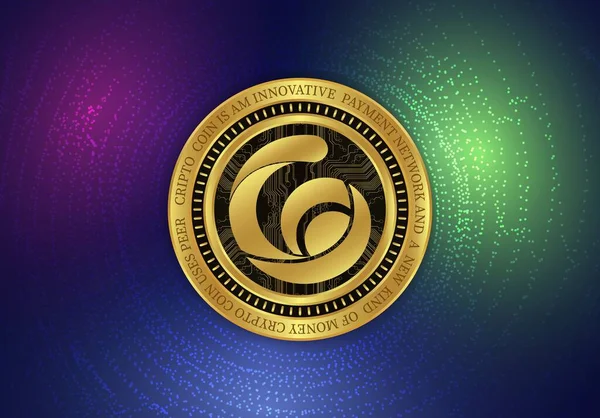 Радіо Какао Ракетні Зображення Криптовалют Ілюстрація Цифрові Монети — стокове фото