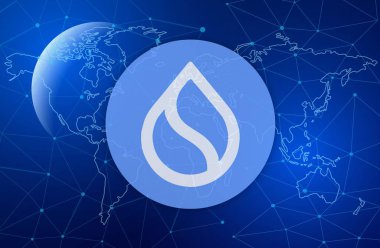 Dijital arkaplanda sui şifreleme resimleri. 3d illüstrasyon.