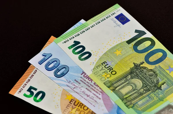 Bilder Von Banknoten Verschiedener Länder Fotos Vom Euro Und Der — Stockfoto