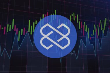 ağ dokuma sanal para birimi resimleri. 3d illüstrasyon