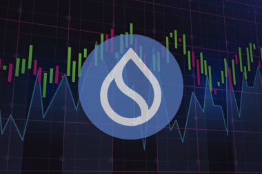 Dijital arkaplanda sui şifreleme resimleri. 3d illüstrasyon.