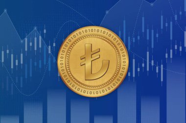 Para birimlerinin logoları. Türk lira logosu. 3d illüstrasyon.