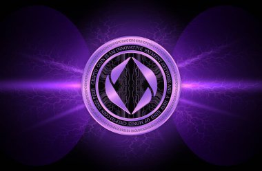 ethereum name-ens sanal para birimi resimleri. 3d illüstrasyon