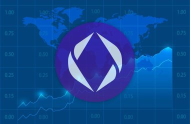 ethereum name-ens sanal para birimi resimleri. 3d illüstrasyon