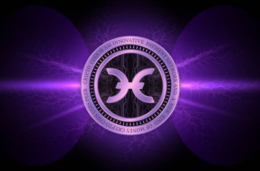 Sanal para biriminin dijital bir arka plandaki görüntüsü. 3d illüstrasyon.