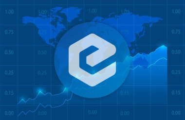 ecash-xec sanal para biriminin görüntüleri. 3d illüstrasyon