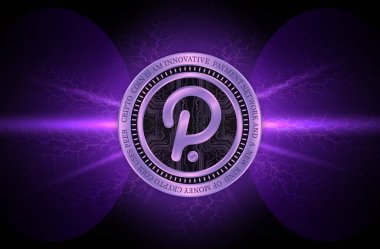 Dijital arkaplanda polkadot-nokta şifreleme resimleri. 3d illüstrasyon.