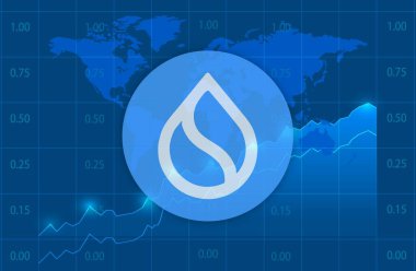 Dijital arkaplanda sui şifreleme resimleri. 3d illüstrasyon.