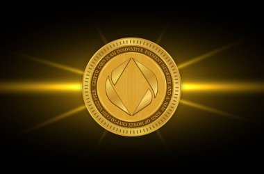 ethereum name service-ens virtual currency images. 3d illustration