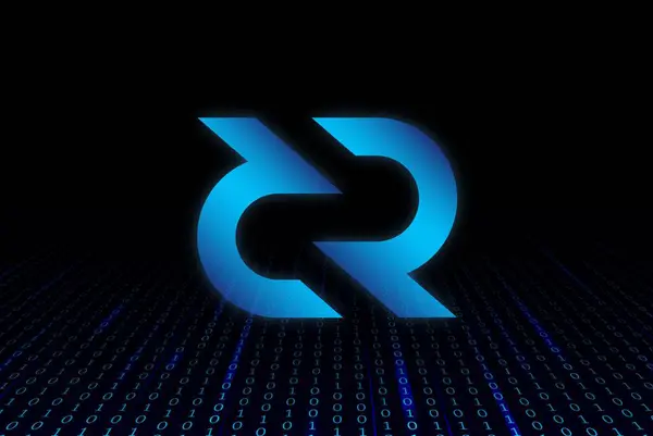 Decred Dcr Coin Virtual Currency Images Illustration — 스톡 사진
