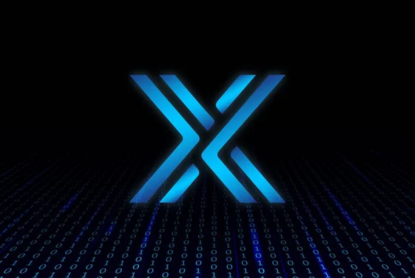 不変X Imx仮想通貨画像 3Dイラスト — ストック写真
