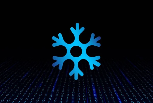Snowswap Snow Cryptocurrency Images Digital Background Illustration — Stock Photo, Image