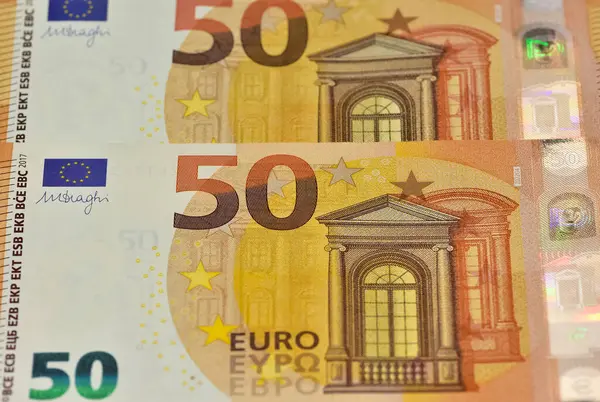 Изображения Банкнот Разных Стран Фото Евро — стоковое фото