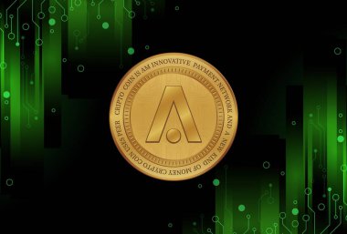 aion sanal para birimi görünümleri. 3d illüstrasyon