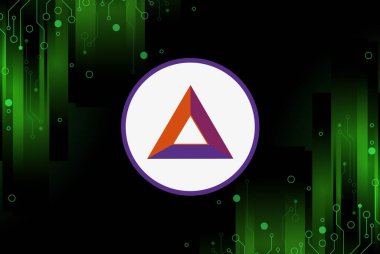 Temel dikkat-yarasa ikonu sanal para birimi görüntüsüdür. 3d çizimler