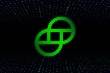 Dijital arkaplandaki ikizler dolar desenli sanal para birimi görüntüleri. 3d illüstrasyon.