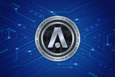 aion sanal para birimi görünümleri. 3d illüstrasyon