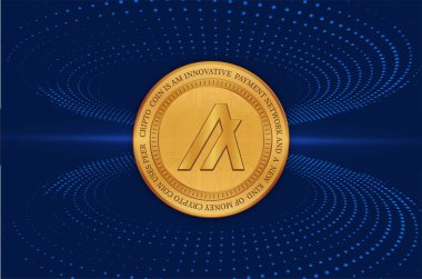 Algorand-algo sanal para birimi resimleri. 3d illüstrasyon.