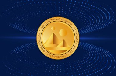 Decntraland-mana kripto para birimi resmi. 3B illüstrasyon.