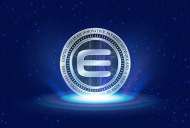 enjin-enj sanal para biriminin dijital arkaplan resmi. 3d illüstrasyon.