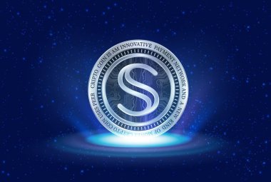 Dijital arkaplandaki gizli sanal para biriminin görüntüleri. 3d illüstrasyon.