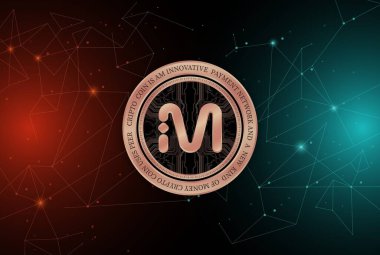 Dijital arkaplanda mvl şifreli para birimi resimleri. 3d illüstrasyon.