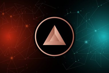 Temel dikkat-yarasa ikonu sanal para birimi görüntüsüdür. 3d çizimler