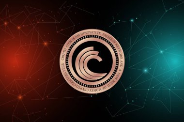 bittorrent-bttc sanal para birimi resmi dijital arkaplanda. 3d illüstrasyon.