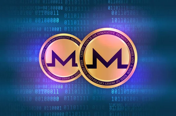 Monero-xx Bay Sanal para birimi görüntüleri. 3d illüstrasyon.