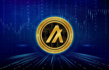 Algorand-algo sanal para birimi resimleri. 3d illüstrasyon.