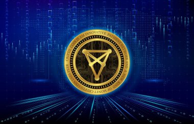 Chiliz-chz sanal para birimi logosu. 3d çizimler.