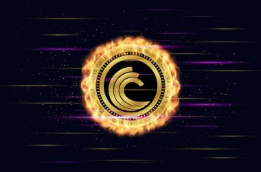 bittorrent-bttc sanal para birimi resmi dijital arkaplanda. 3d illüstrasyon.