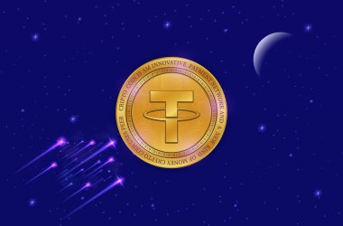 Dijital arkaplanda sanal para birimi resimleri var. 3d illüstrasyon.