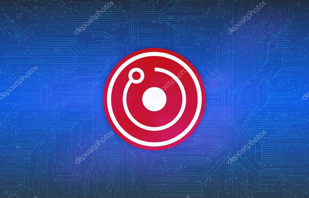 Images of the rendertoken-rndr virtual currency. 3d illustrations