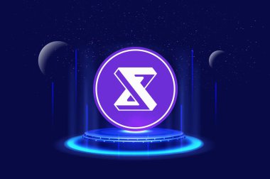 idex virtual currency image. 3d illustrations