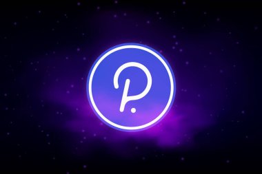 Dijital arkaplanda polkadot-nokta şifreleme resimleri. 3d illüstrasyon.