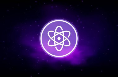 Dijital arkaplanda proton-xpr kripto para birimi resimleri. 3d illüstrasyon.