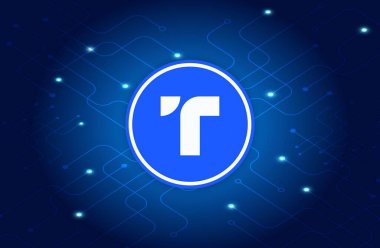 Dijital arkaplanda gerçek usd-tusd sanal para birimi resimleri. 3d illüstrasyon.