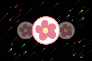 Komşum Alice kripto para birimi logoları dijital arkaplanda. 3d illüstrasyon.