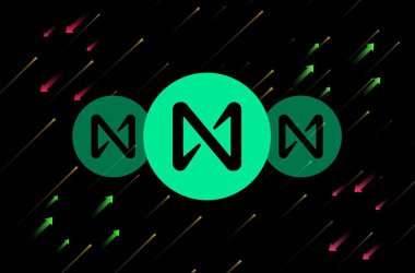 Dijital arka planda Protokol madeni para ve logonun yanında. 3d illüstrasyon resminin yanında.