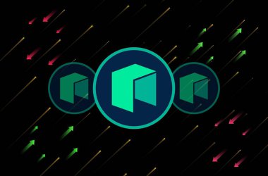 Dijital arkaplanda yeni sanal para birimi görüntüleri. 3d illüstrasyon.