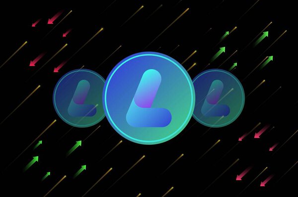 largo coin-lrg is a virtual currency logo. 3d illustrations.