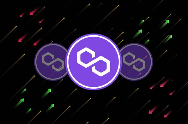 Полигональные криптовалютные изображения на цифровом фоне. 3d иллюстрация.