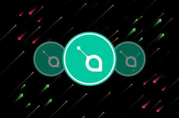 Криптовалюта siacoin-sc на цифровом фоне. 3d иллюстрации.