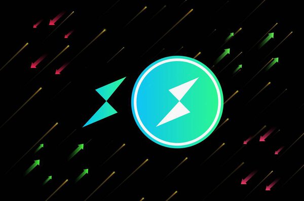 Торчейн-руна виртуальный валютный розыгрыш. 3d иллюстрация