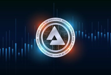 Dijital arkaplanda sesli sanal para birimi görüntüleri. 3d illüstrasyon.