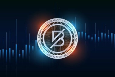 dijital arkaplanda bantlı sanal para birimi görüntüsü. 3d illüstrasyon.