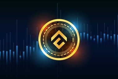 konlux-cfx sanal para birimi resimleri. 3d illüstrasyon