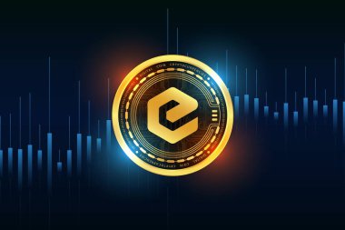 ecash-xec sanal para biriminin görüntüleri. 3d illüstrasyon