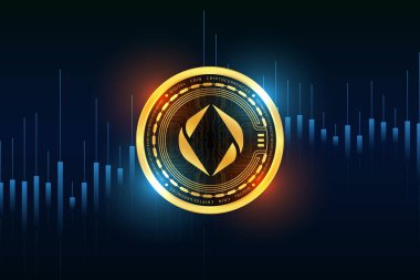 ethereum name-ens sanal para birimi resimleri. 3d illüstrasyon